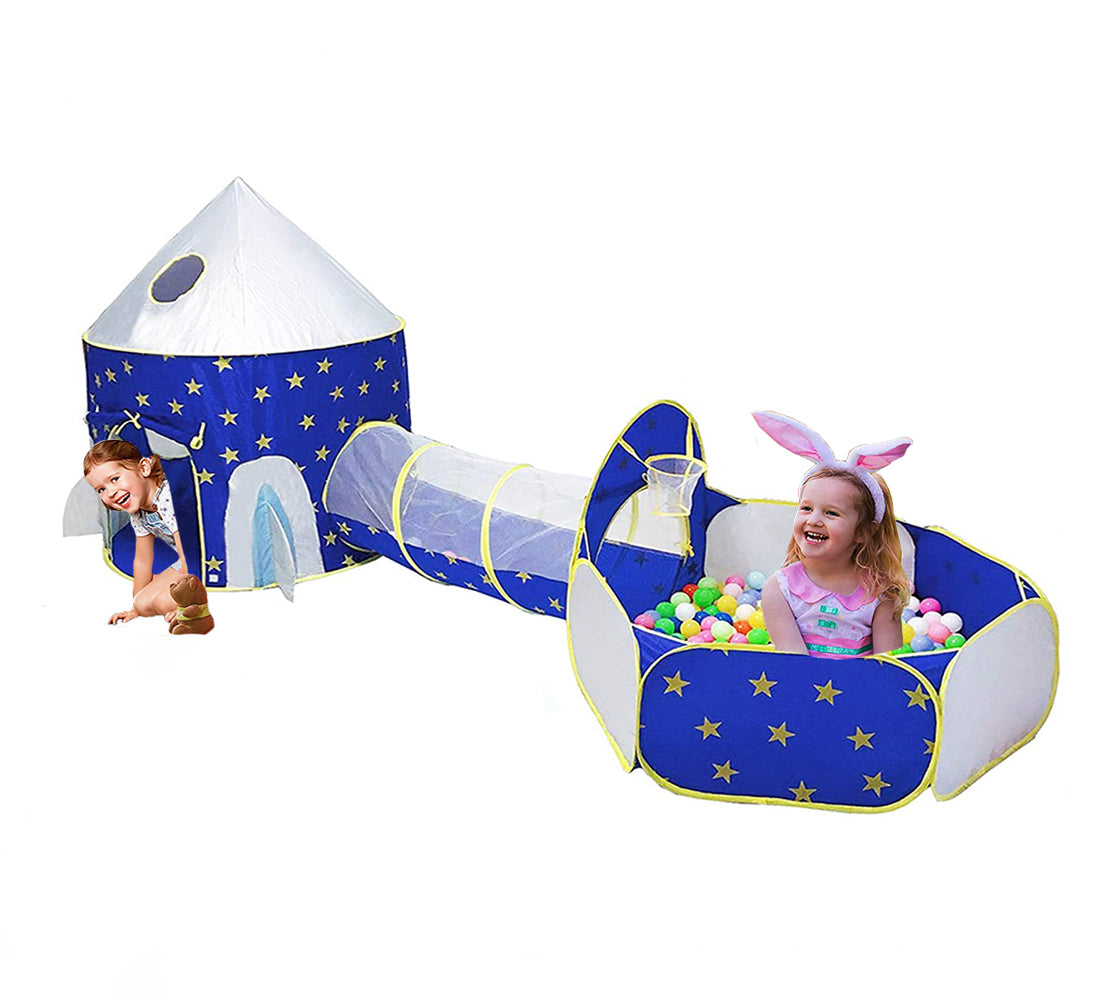 Tunel infantil + piscina 3 en 1