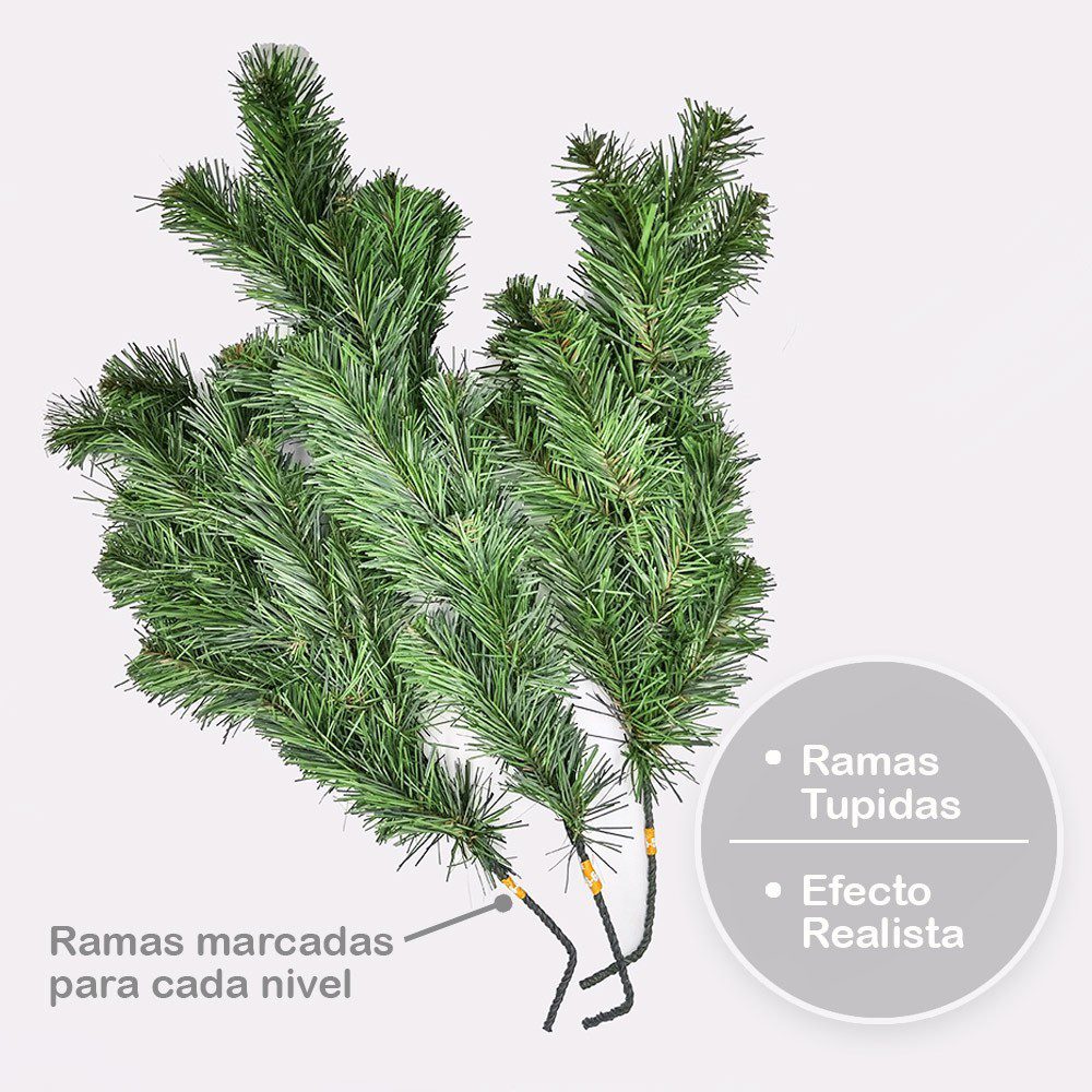 Arbol Navidad Clasico 1.9m MRL190C