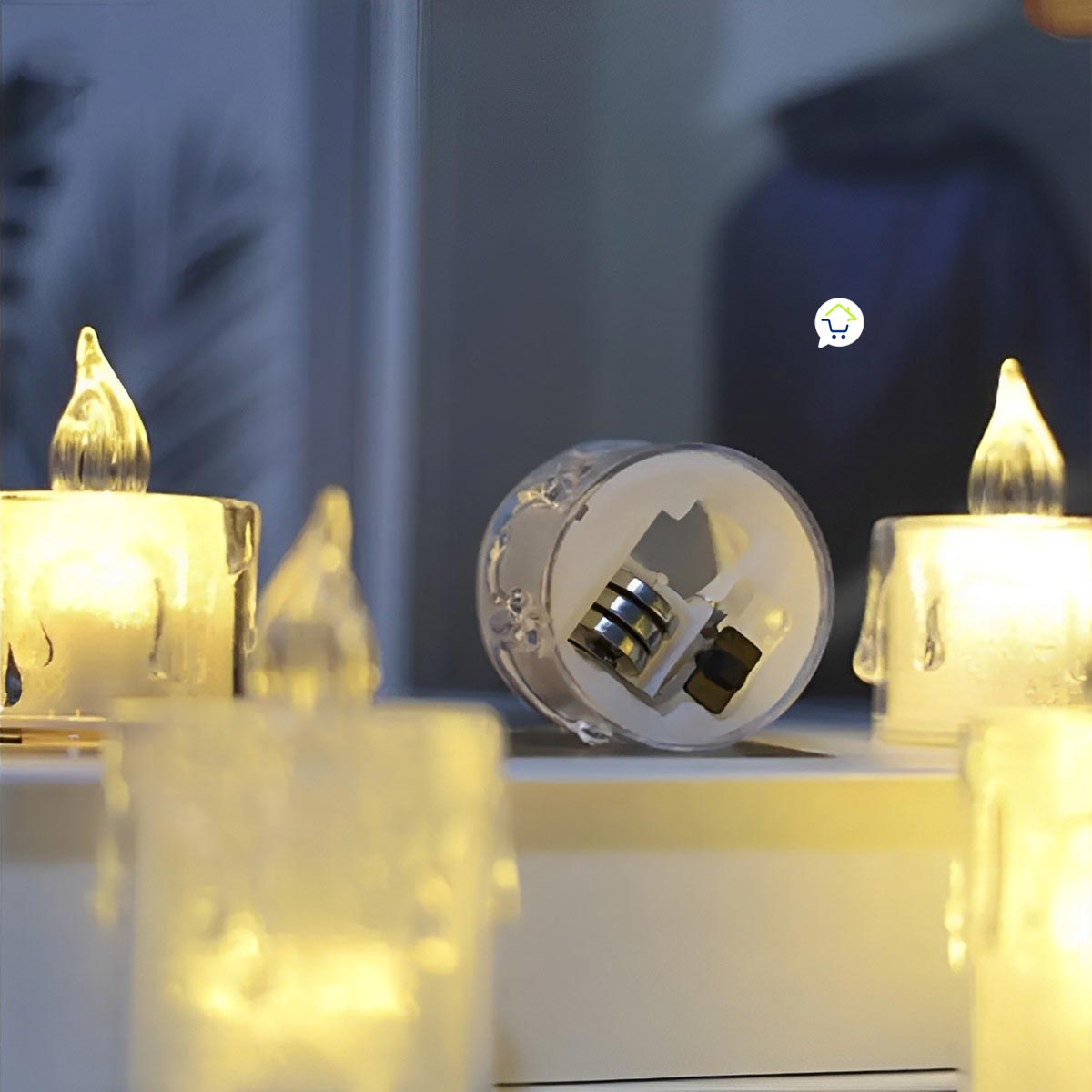 Velas Led Efecto Cristal SLT20501