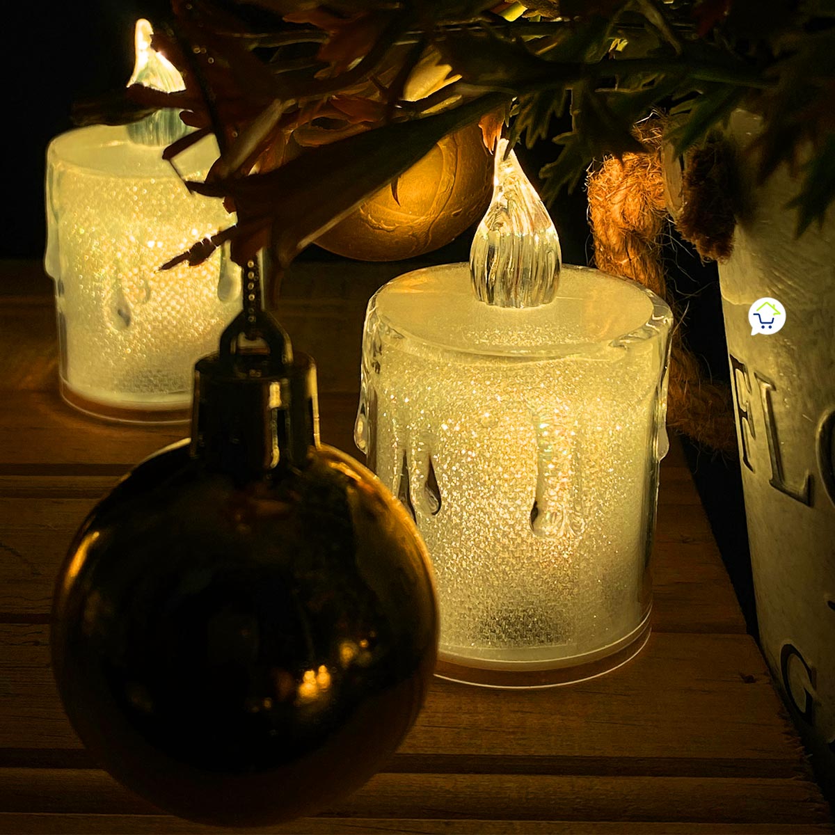 Velas Led Efecto Cristal SLT20501