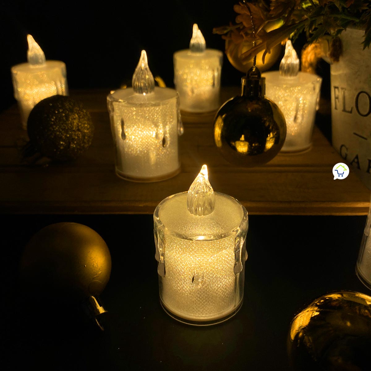 Velas Led Efecto Cristal SLT20501