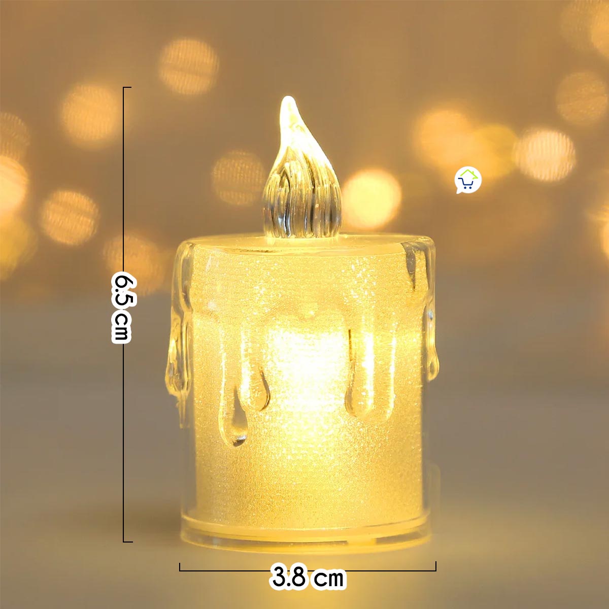 Velas Led Efecto Cristal SLT20501