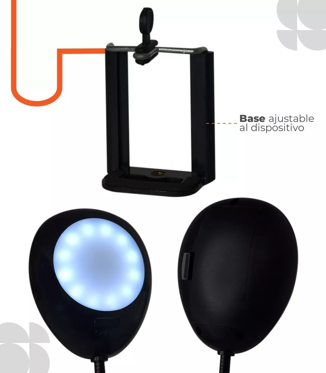 TRIPODE CON LUZ FLEXIBLE