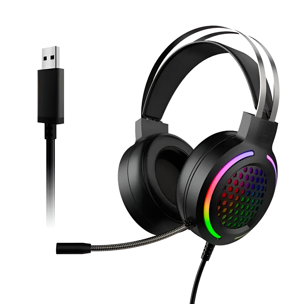 Audífonos Gamer LED RGB Diademas G12