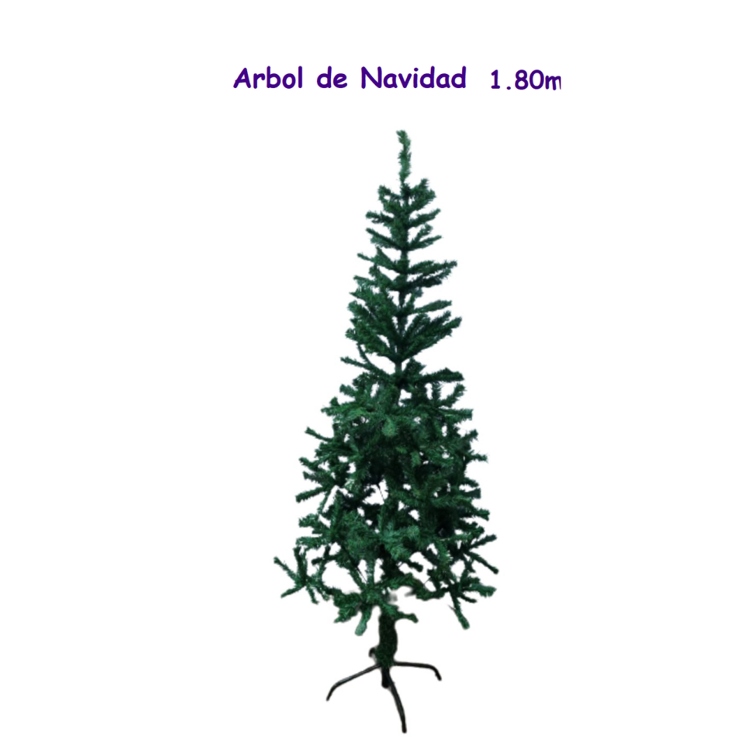 Arbol Navidad 1.80 Metros Color Verde