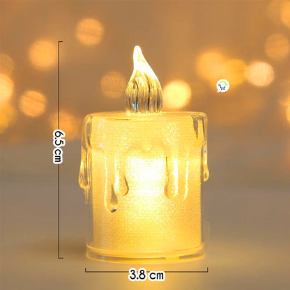 Velas Led Efecto Cristal SLT20501