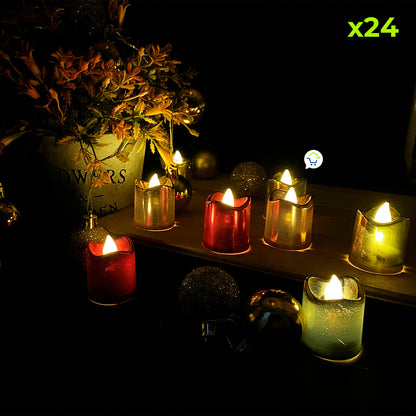 Velas LED X24 Colores Perlados 2049