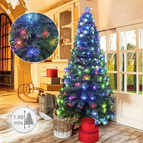 Arbol Navidad Fibra Optica 180 Cm T797