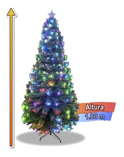 Arbol Navidad Fibra Optica 180 Cm T797