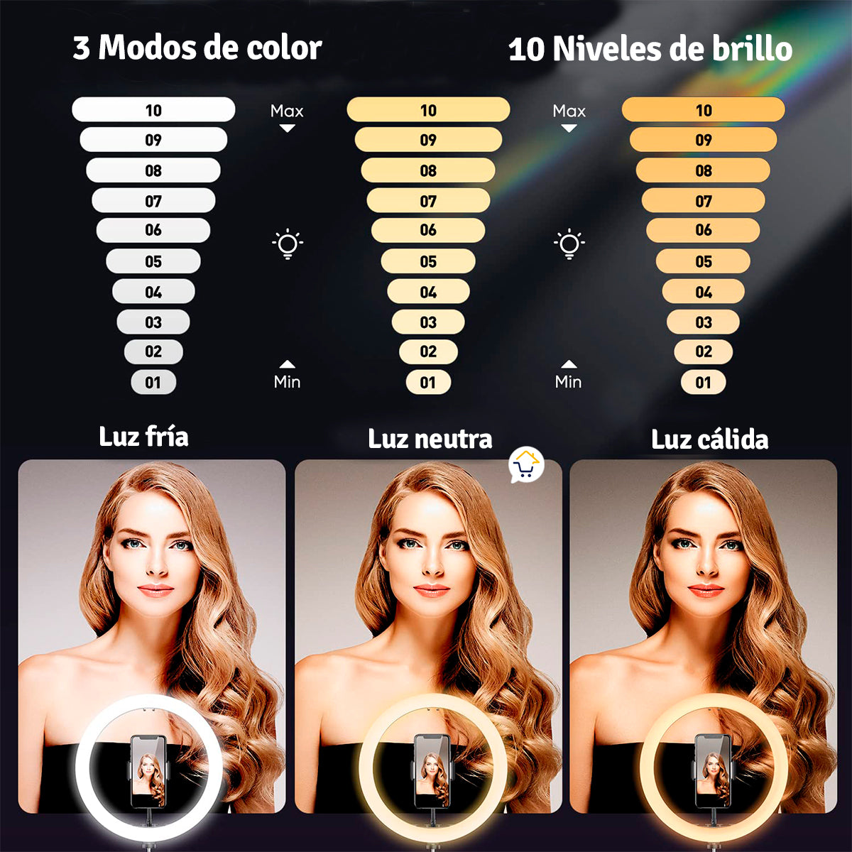 Aro De Luz Led Grande 30 Cm XD300
