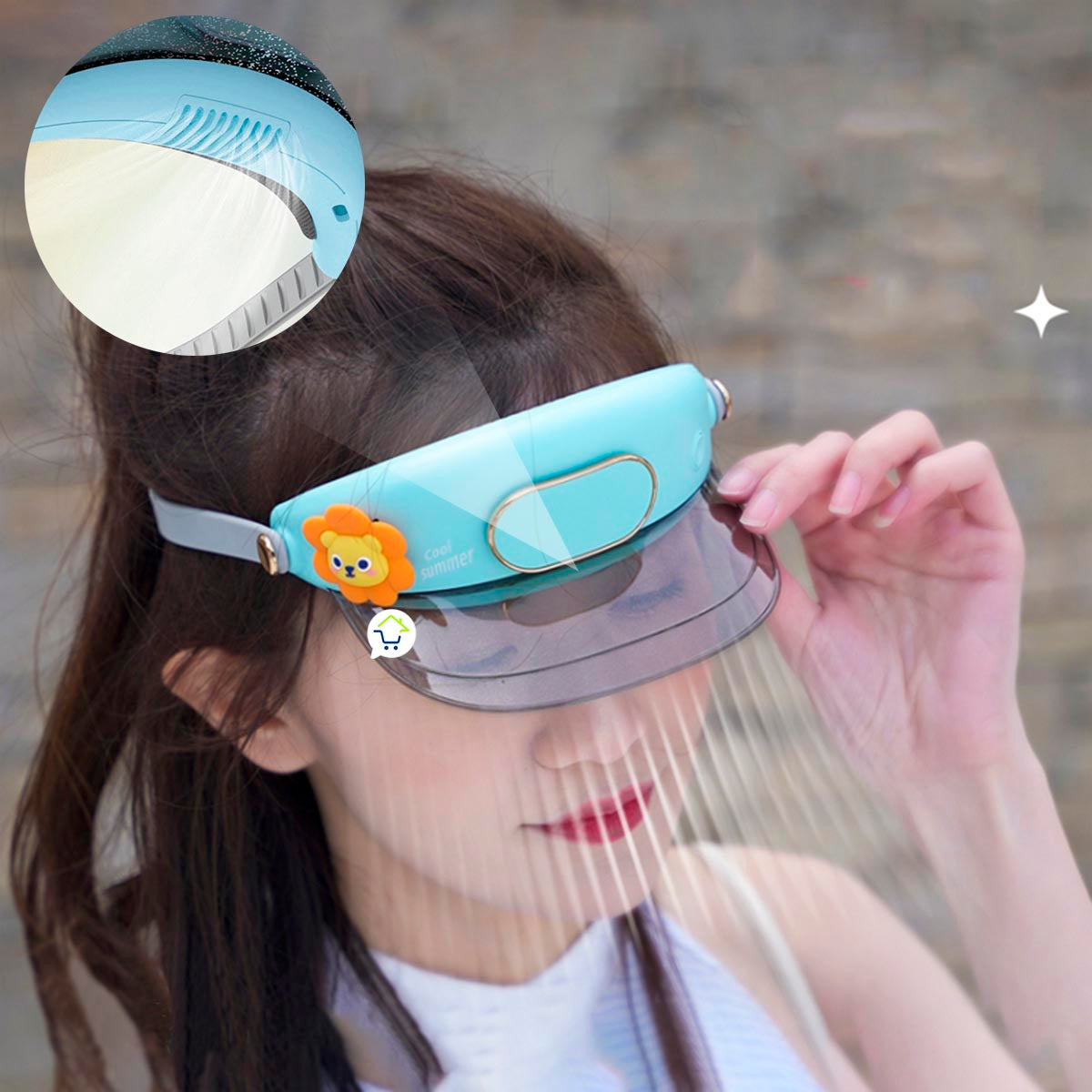 Visera Infantil + Ventilador JPC-A06