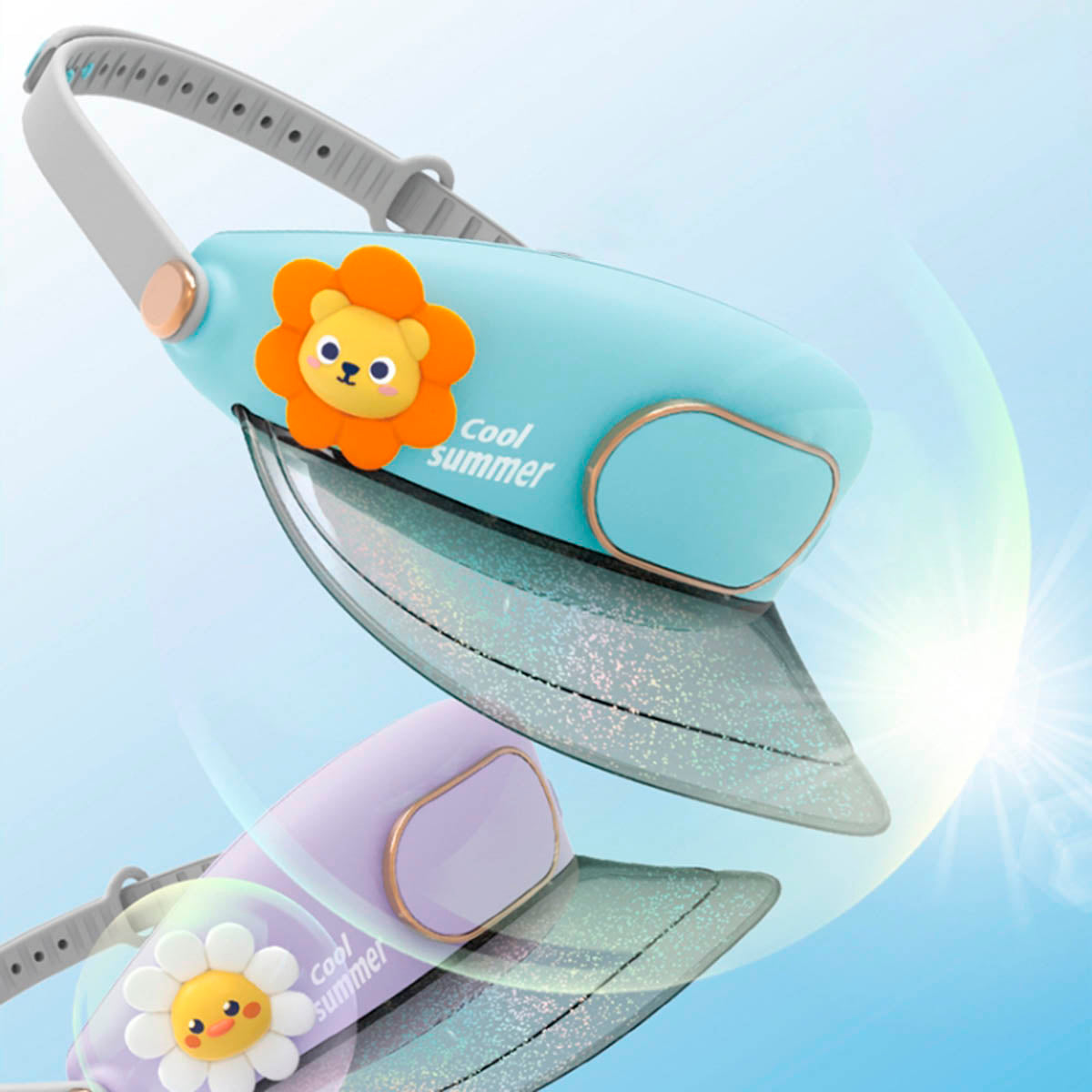 Visera Infantil + Ventilador JPC-A06