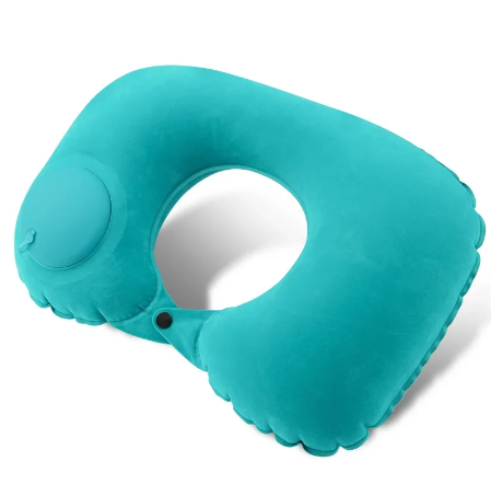 Almohada de viaje inflable