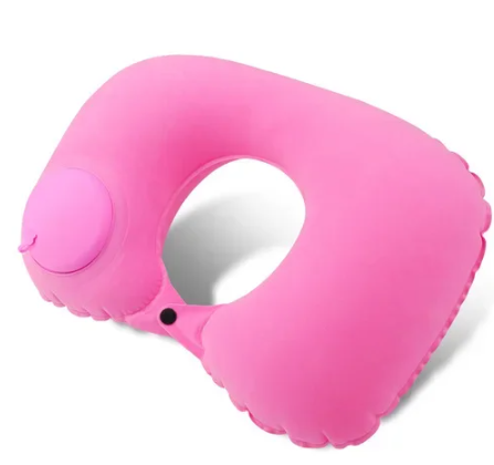 Almohada de viaje inflable