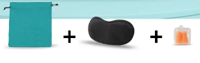 Almohada de viaje inflable