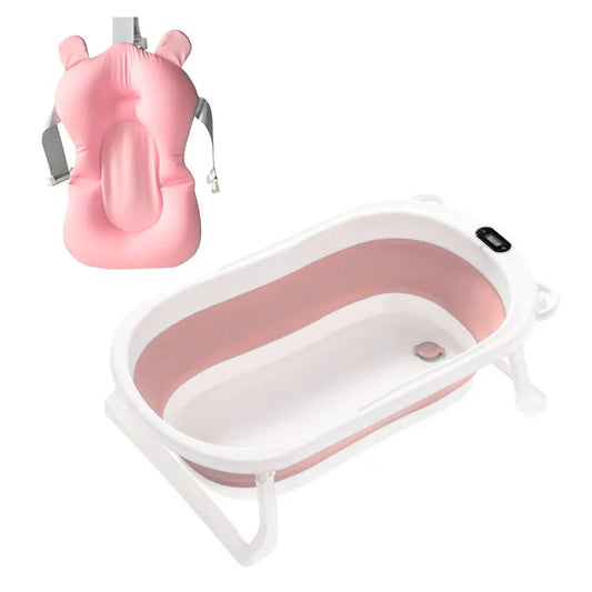 BAÑERA TINA PLEGABLE TERMÓMETRO + COJÍN