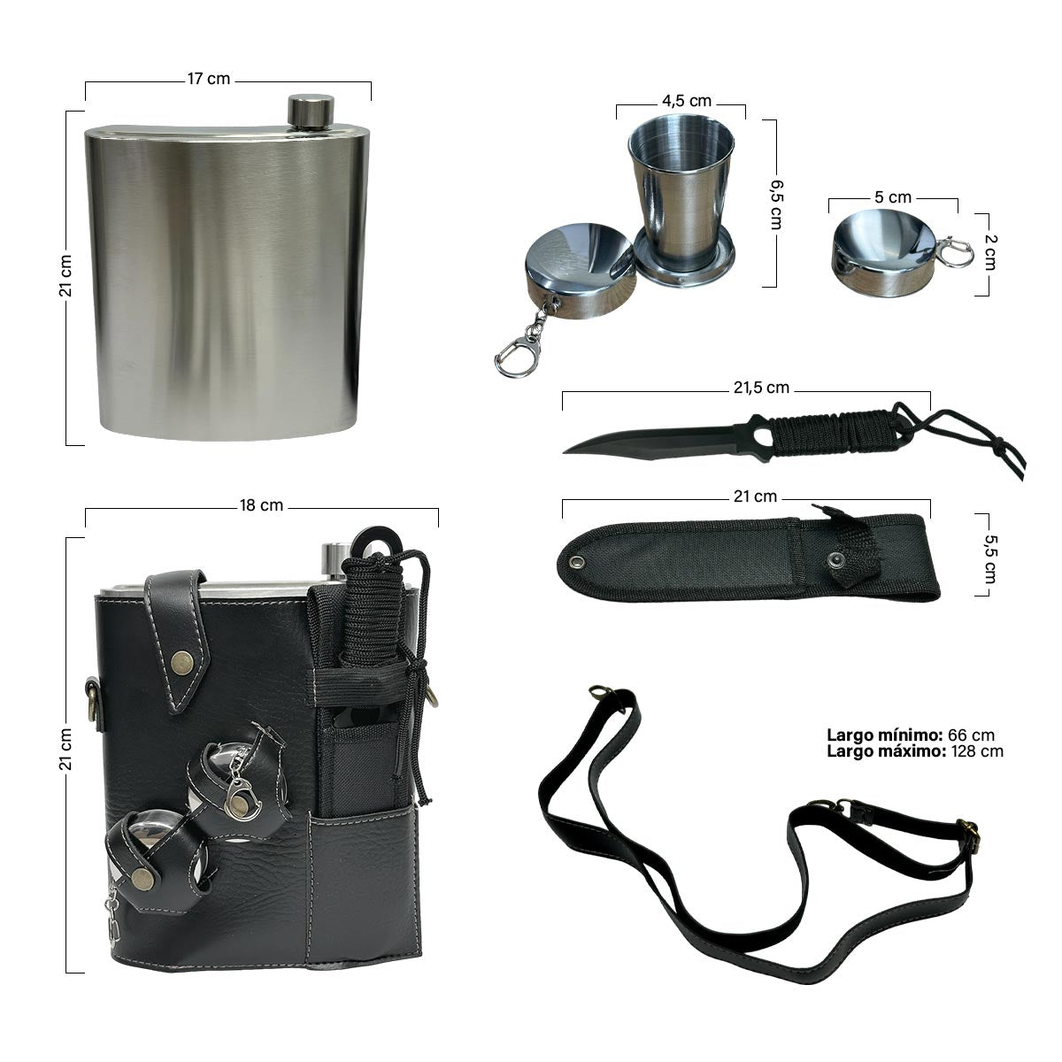 Whiskera 48 OZ Copas y Cuchillo MR-21