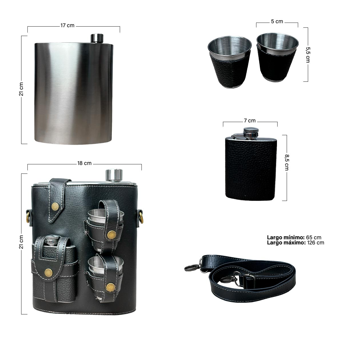 Whiskeras Cantimploras Estuche MR-20