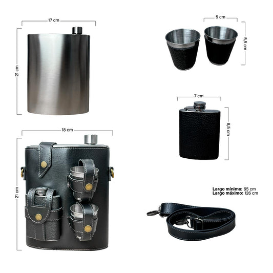 Whiskeras Cantimploras Estuche MR-20