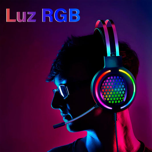 Audífonos Gamer LED RGB Diademas G12