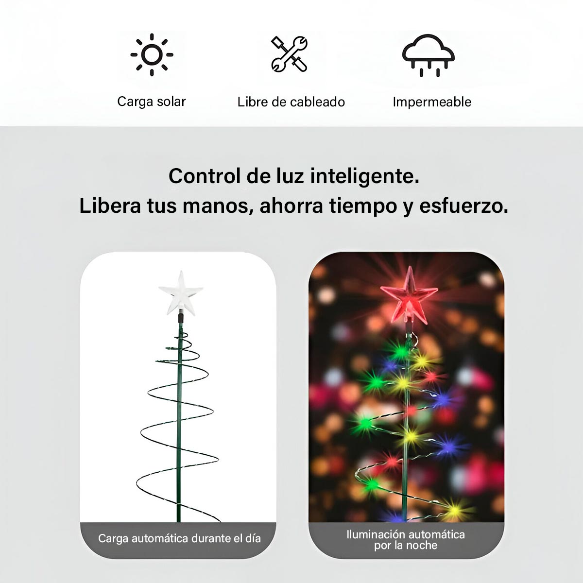 Arbol de Navidad Solar Espiral C2015-16