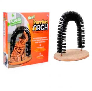 Arco Masajeador y Rascador Para Gatos