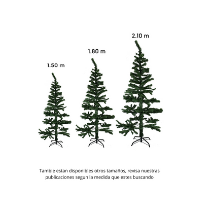 Arbol Navidad 2,10 Metros Verde