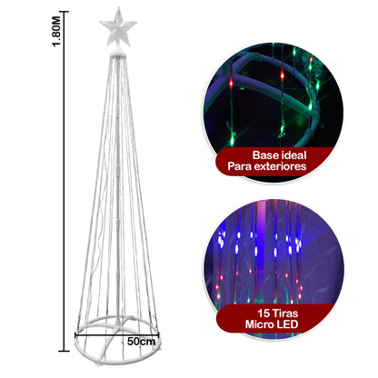Arbol De Tiras Micro LED 1.8 M 200L 1622