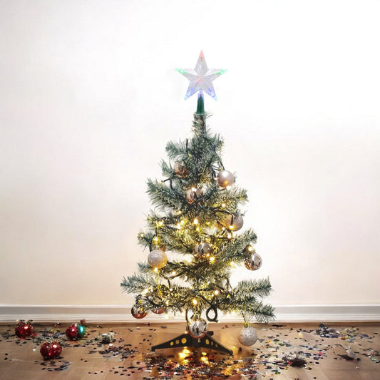 Arbol Navidad Nevado 90cm Combo