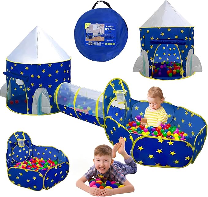 Túnel Carpa y Piscina + 100 pelotas