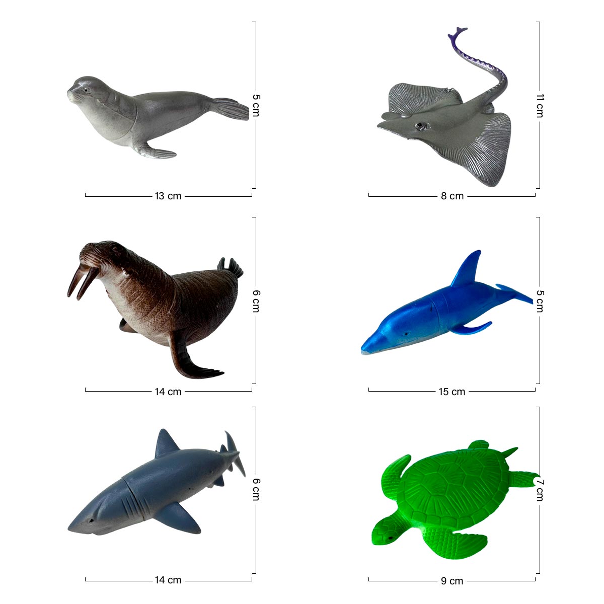 Animales Acuaticos de Juguete x11 2887-8