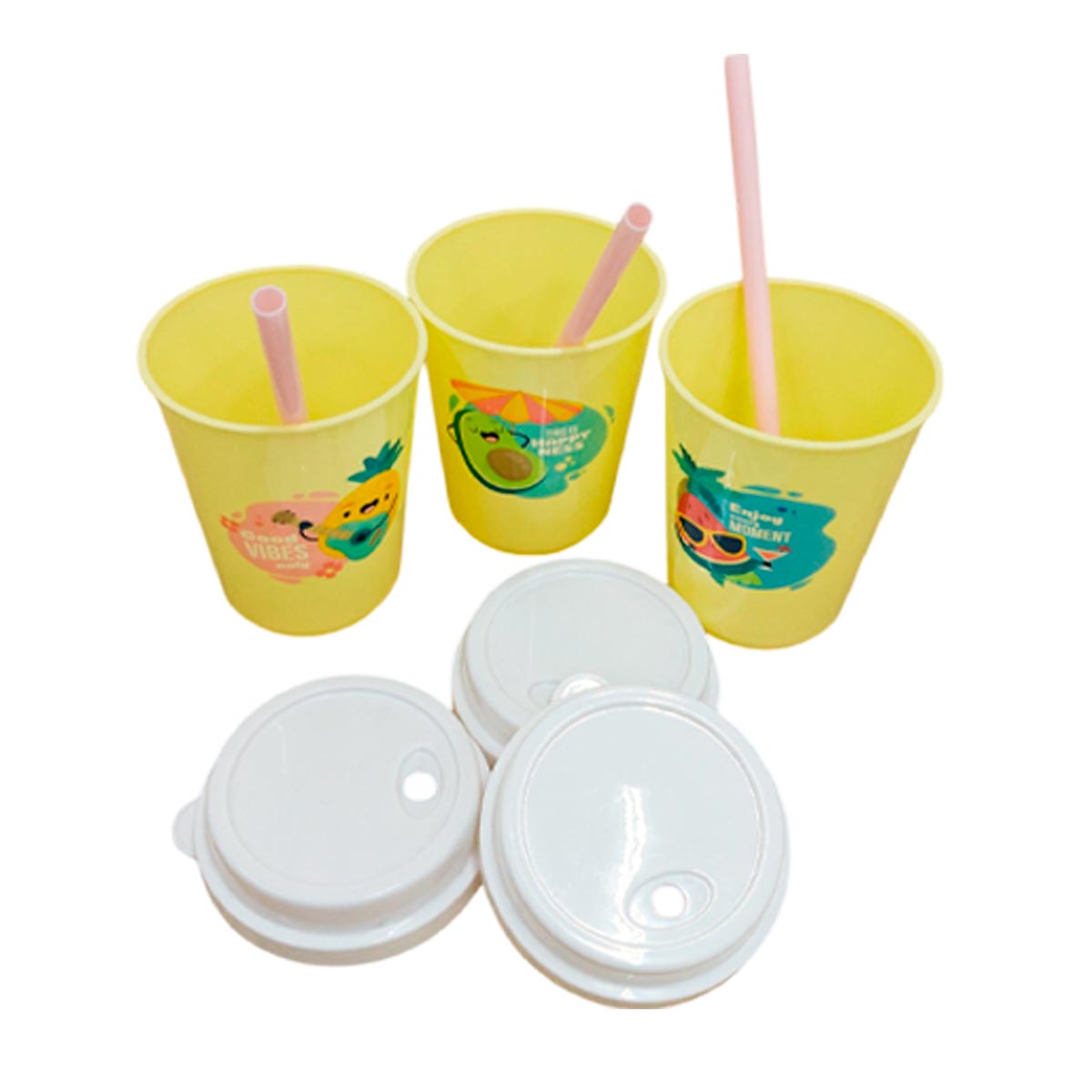 Vasos X3 Pitillo Tapa 978-802C-5E