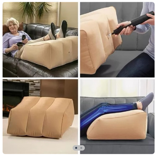 Almohada de pierna inflable