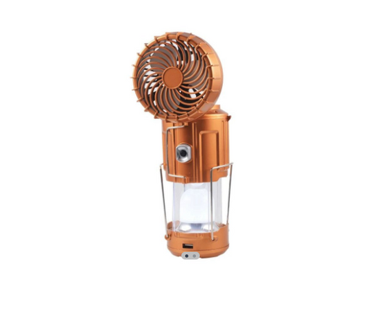 Ventilador linterna luz led solar